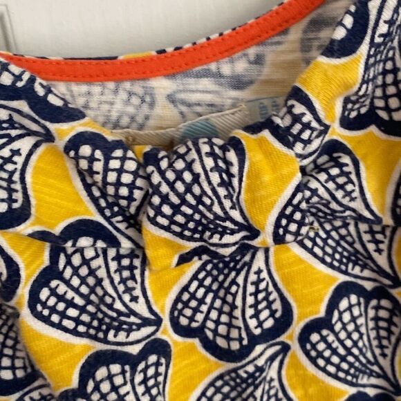 Boden Claire‎ Sleeveless Shell Scoopneck Dress Yellow Shells 6P - Picture 3 of 6